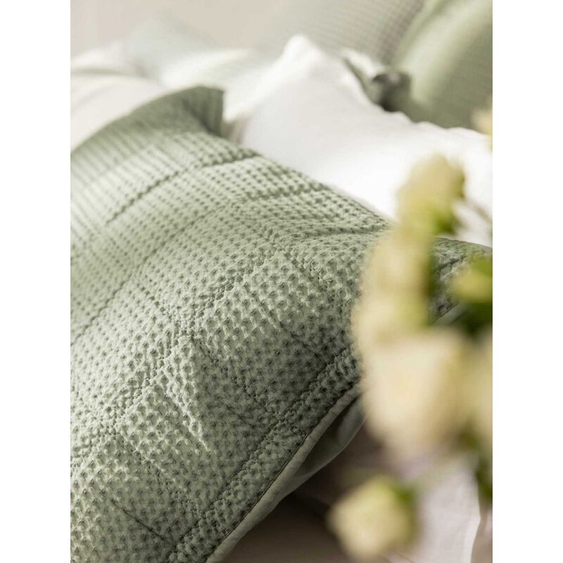 Wallace Cotton Sloane Cotton Waffle Standard Pillowcase image number 2